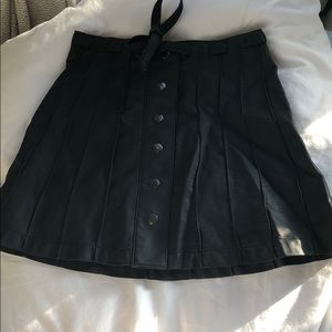 Free People Leather Skirt